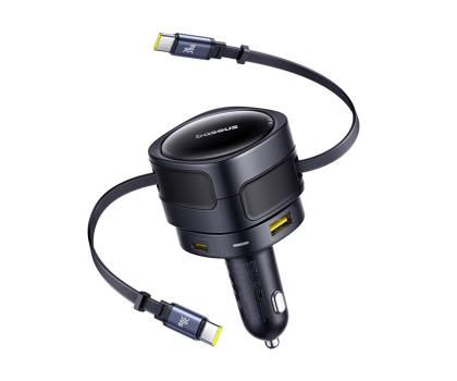 Ładowarka do smartfonów Baseus Ładowarka samochodowa 90W 2 x kabel USB-C + USB-A + USB-C